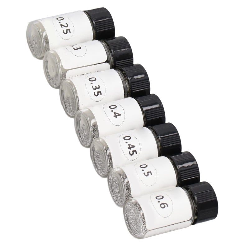 Walfront 7 Bottles Tin Solder Ball Tin Solder Ball Reballing Tin Solder Ball Reballing Soldering Heat Universal Stencils for PCB Chip 0.25, 0.3, 0.35, 0.4, 0.45, 0.5, 0.6mm - Image 5